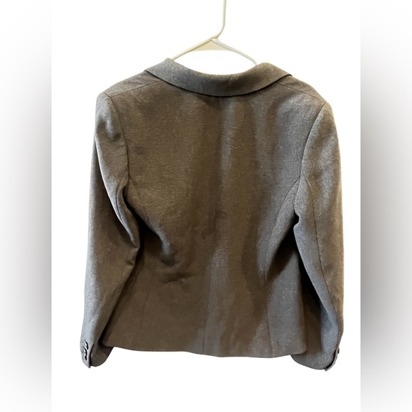 Kate Hill Gray Longsleeve Office Button Collar Blazer Size 10P - Picture 8 of 15